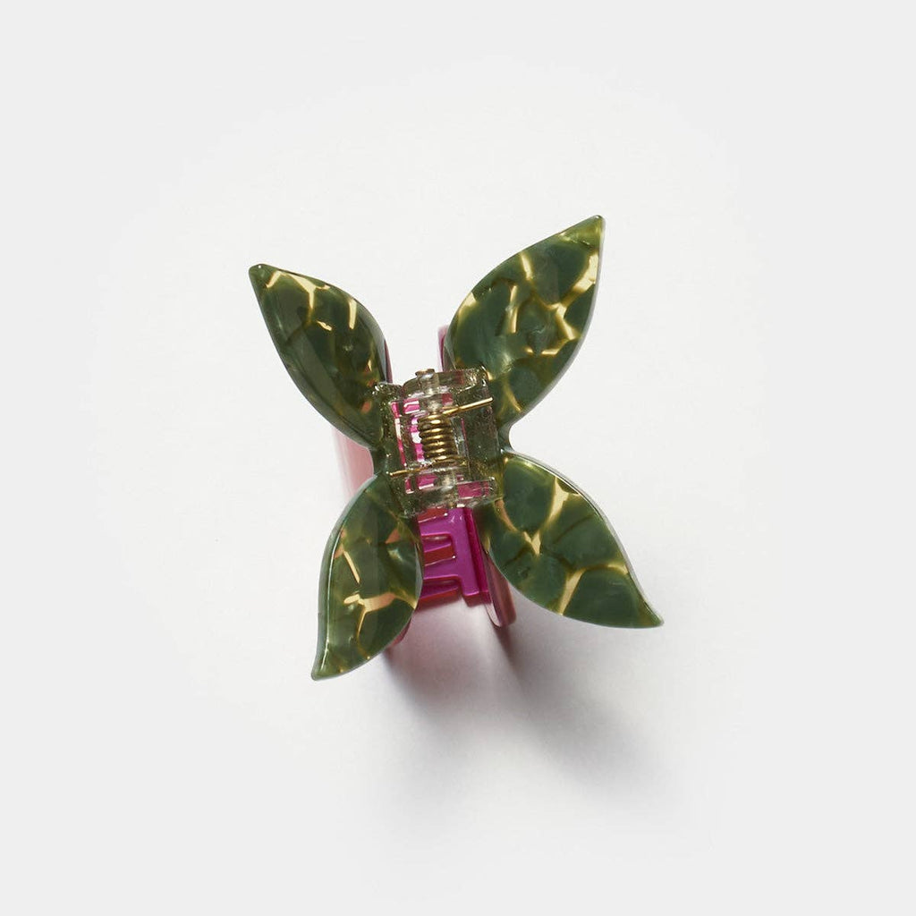 WINONA IRENE - Red Pomegranate Fruit Hair Claw with Butterfly Clip Handle