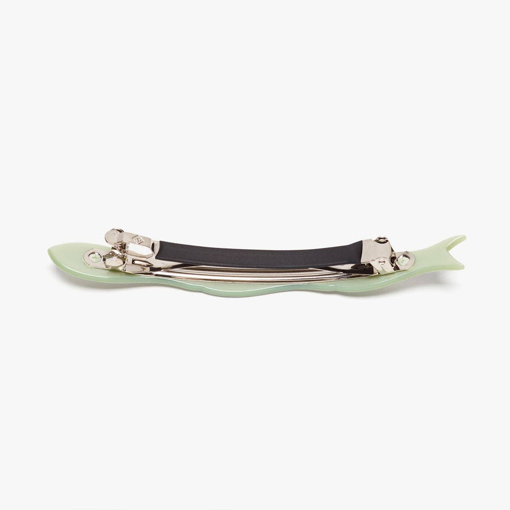 WINONA IRENE - Jade Fish Green Acetate Women's French Barrette Hair Clip