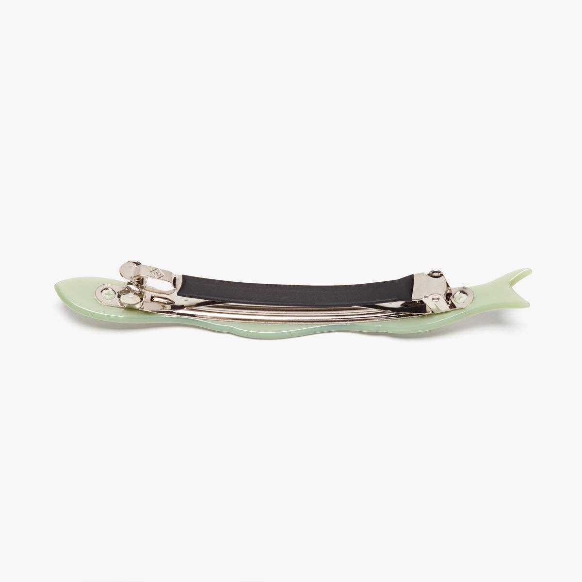 WINONA IRENE - Jade Fish Green Acetate Women's French Barrette Hair Clip