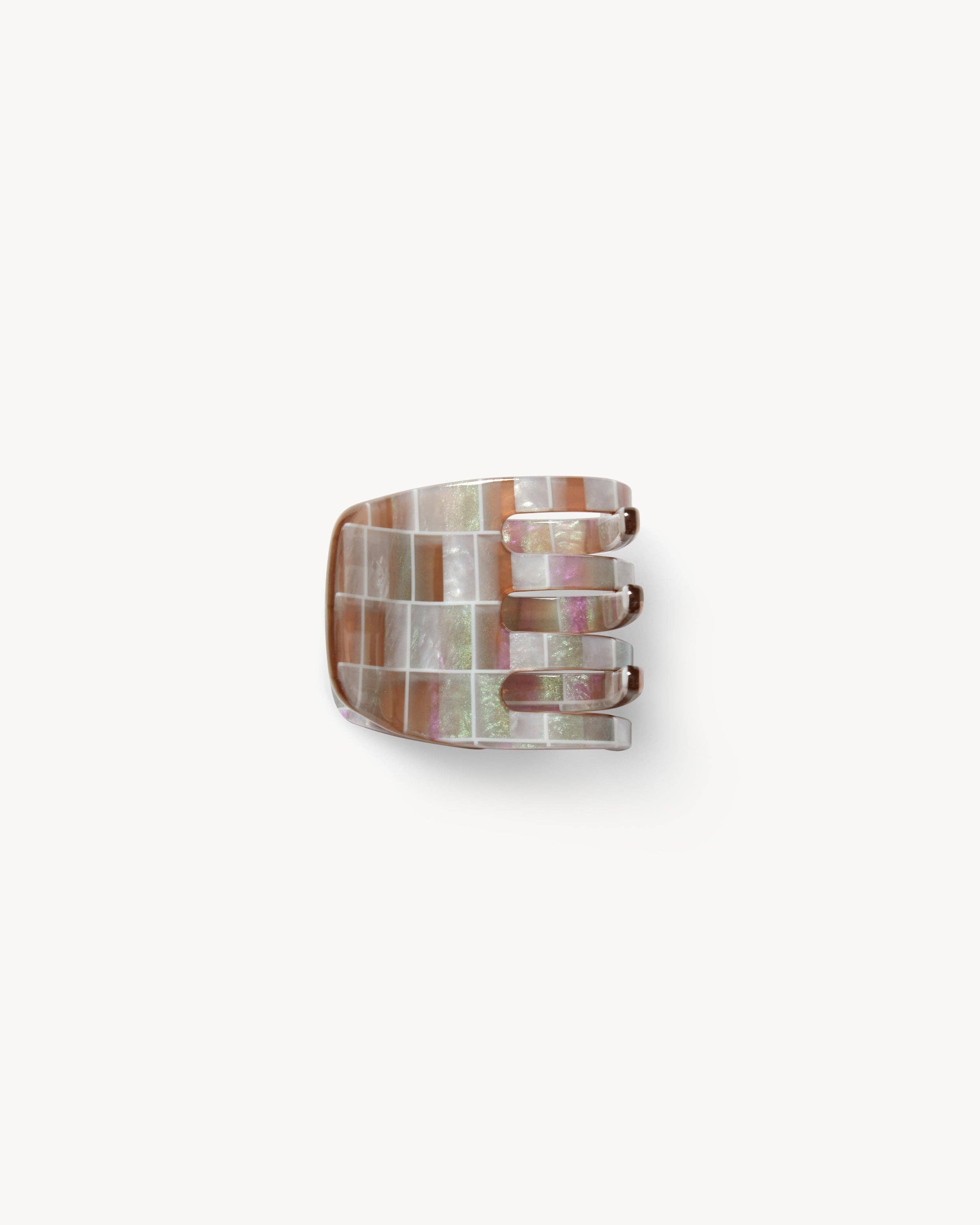 MACHETE - Mini Claw in Brown Shell Checker