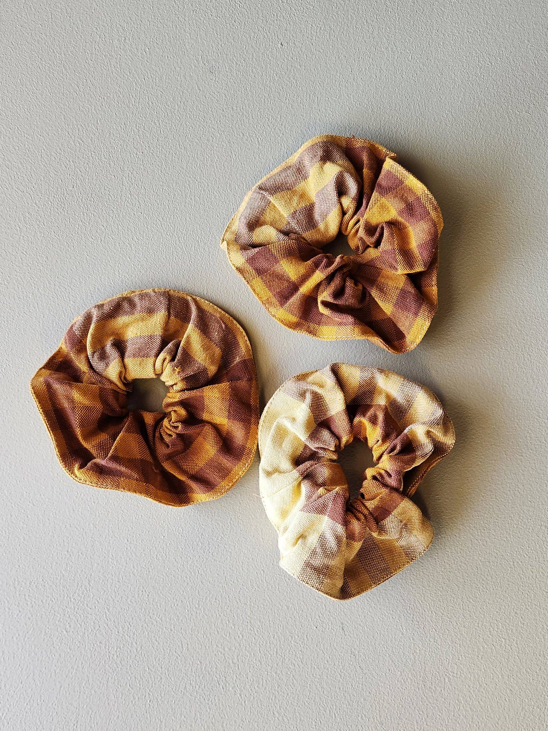 All Roads - Cotton Scrunchie - Maize