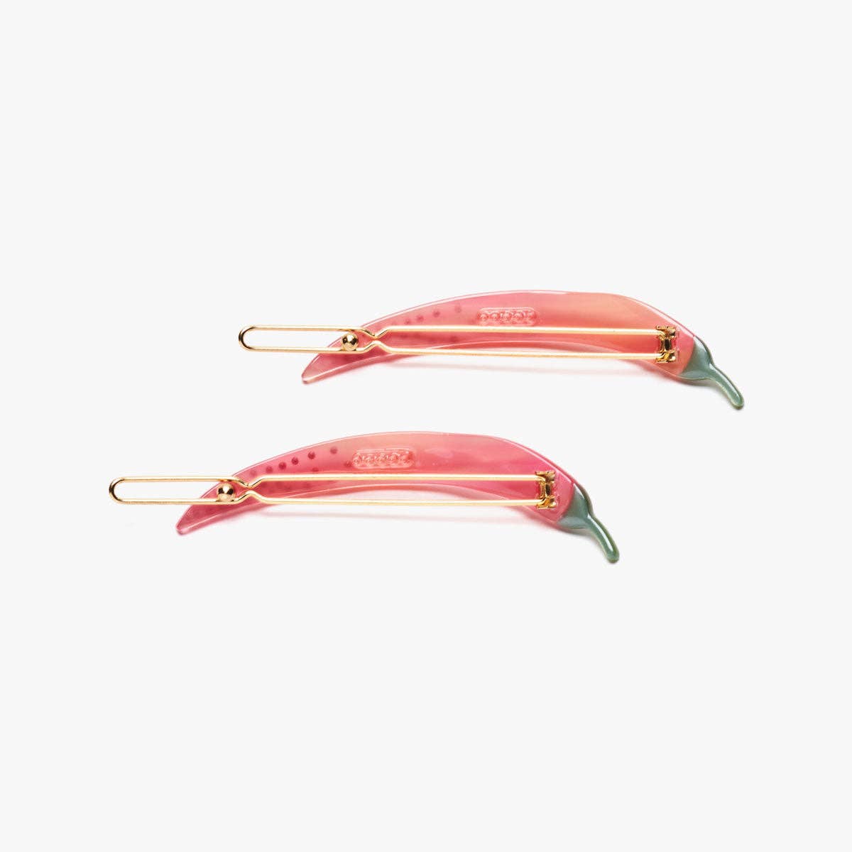 WINONA IRENE - Women's Thai Chili Pepper Acetate Barrette Clip Set